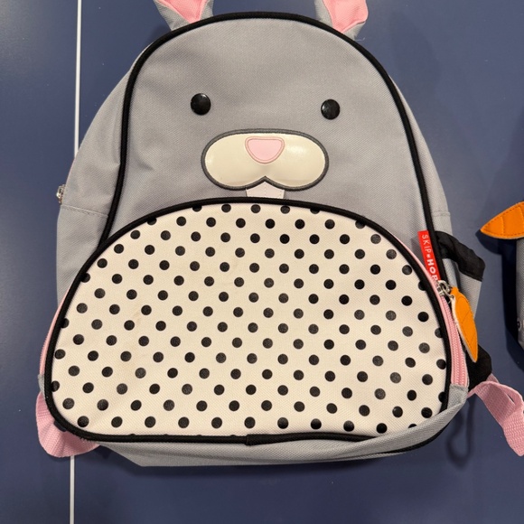 Skip Hop Little Kid Polka Dot Bunny Backpack and Lunchbox - Picture 2 of 12